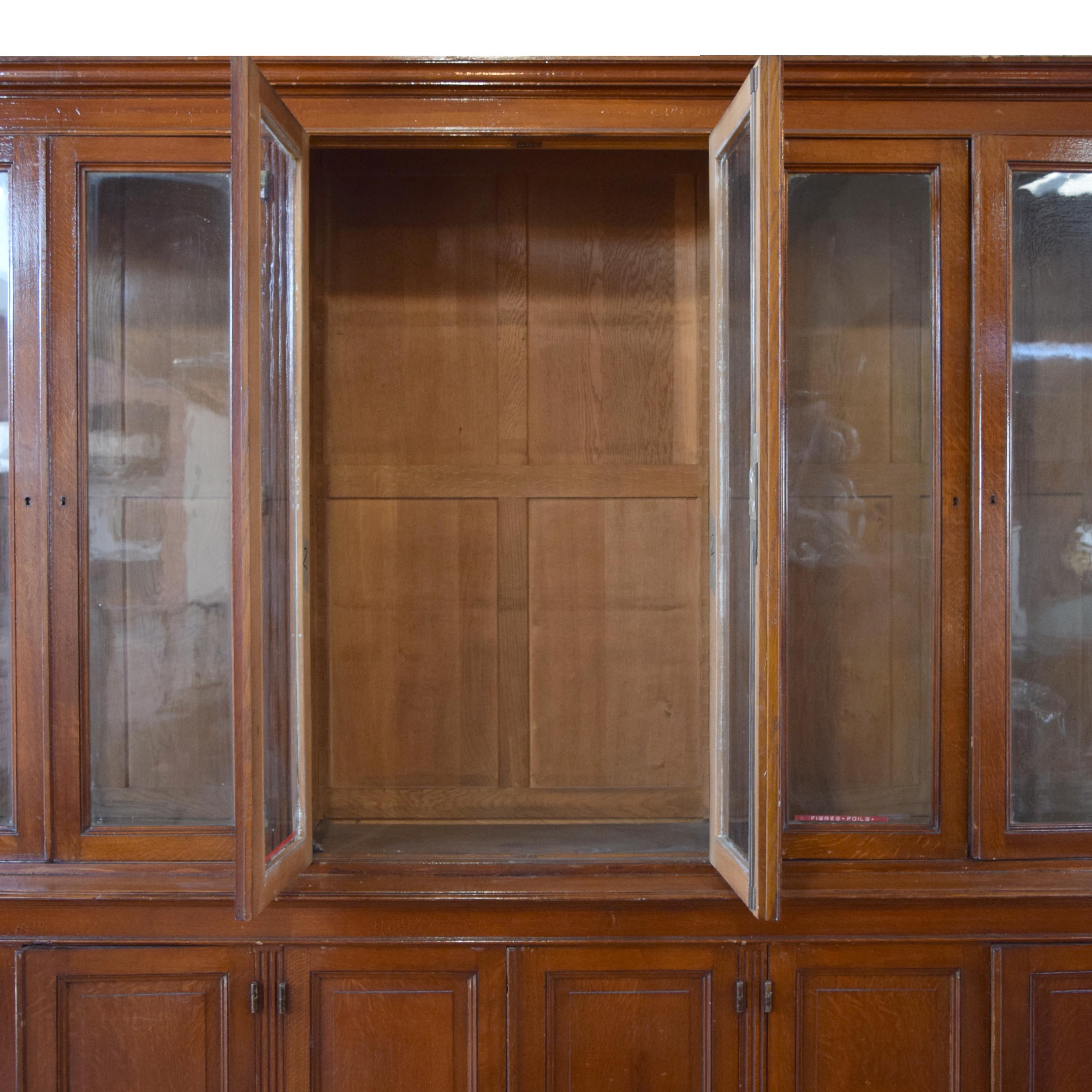 An Oak Display Cabinet, France, Circa 1900,
