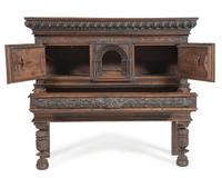 An English Gothic Revival Oak Court Cupboard