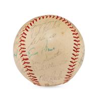 A 1961 Chicago Cubs Team Signed Autograph Baseball