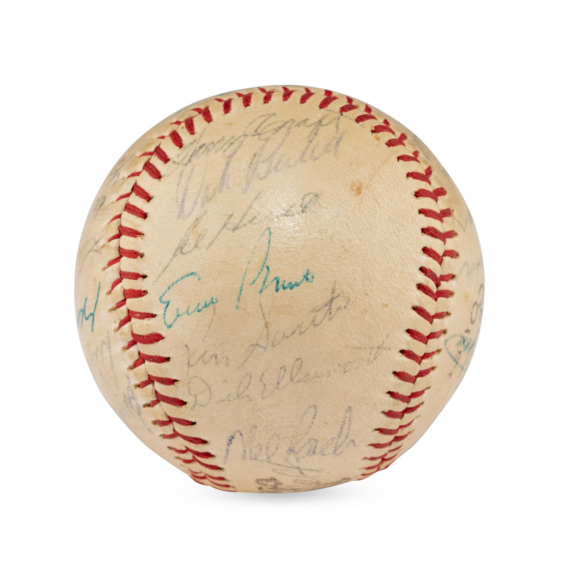 A 1961 Chicago Cubs Team Signed Autograph Baseball