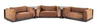 Gradual System Seating Group Comprising Three Lounge Chairs Two Expandable End Tables One Sofa Gavina, Italy