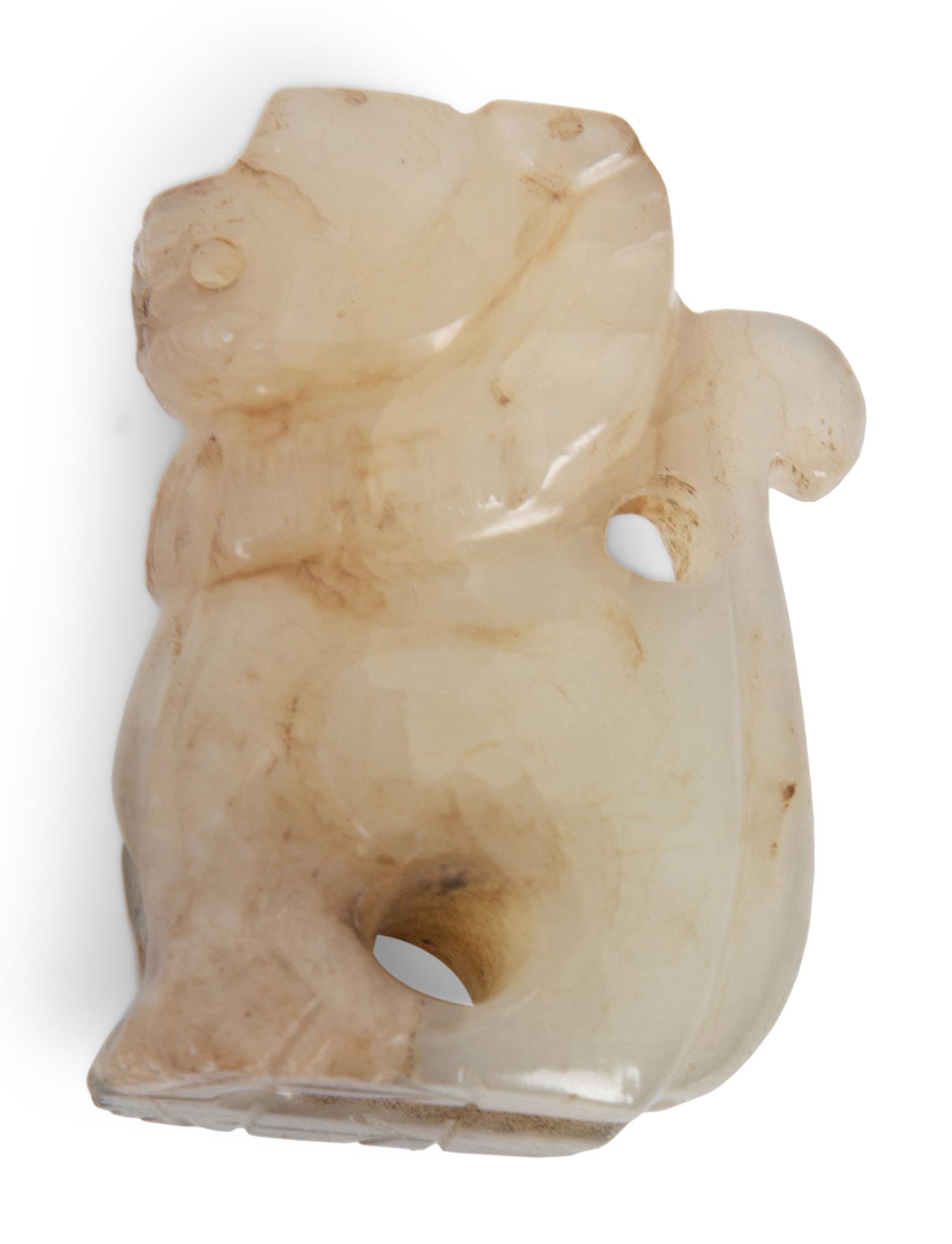 A Group of Eight Chinese Carved Hardstone Ornaments — 19TH/20TH CENTURY