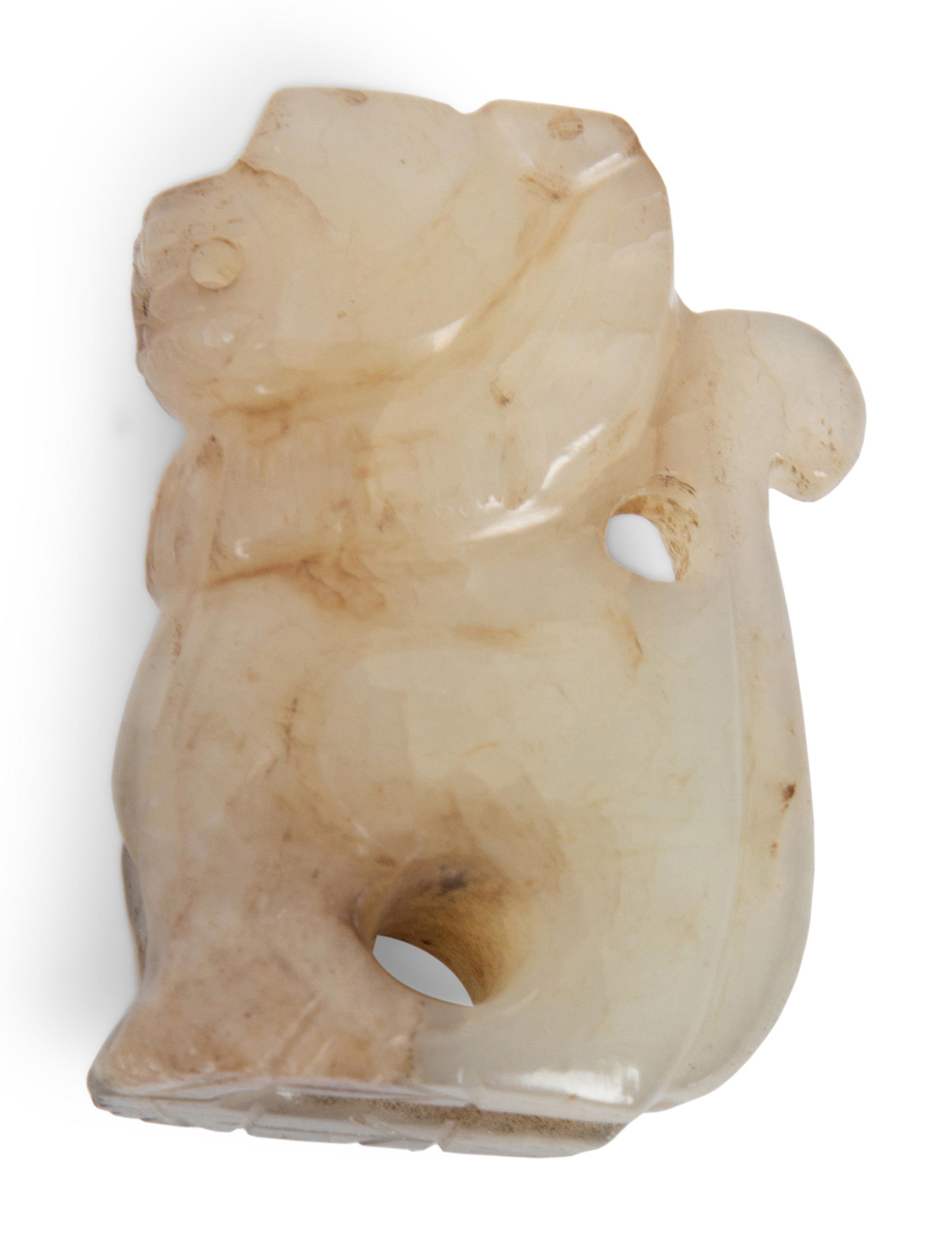 A Group of Eight Chinese Carved Hardstone Ornaments — 19TH/20TH CENTURY