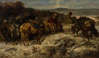 Adolf Schreyer, (German, 1828-1899), Arab Scouts