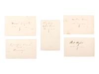 [CIVIL WAR]. A group of 5 CDVs of Key West, Florida, incl. Fort Zachary Taylor and the Naval Hospital.