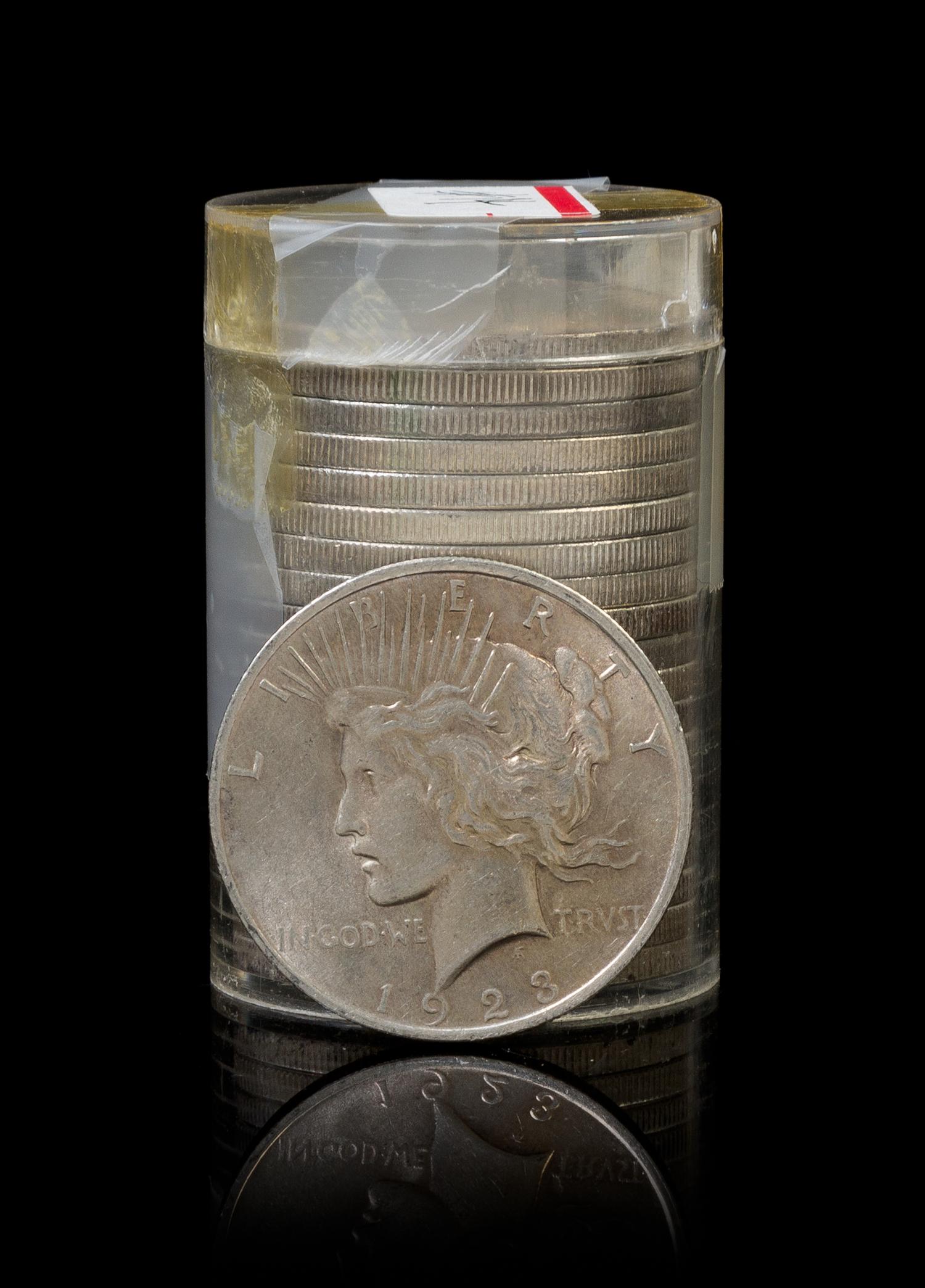 A Group of Twenty United States 1923 Peace Silver Dollars