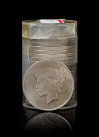 A Group of Twenty United States 1923 Peace Silver Dollars