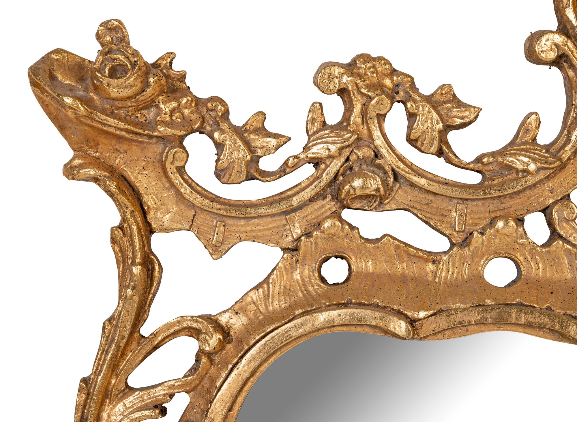 A Pair of George II Style Giltwood Mirrors