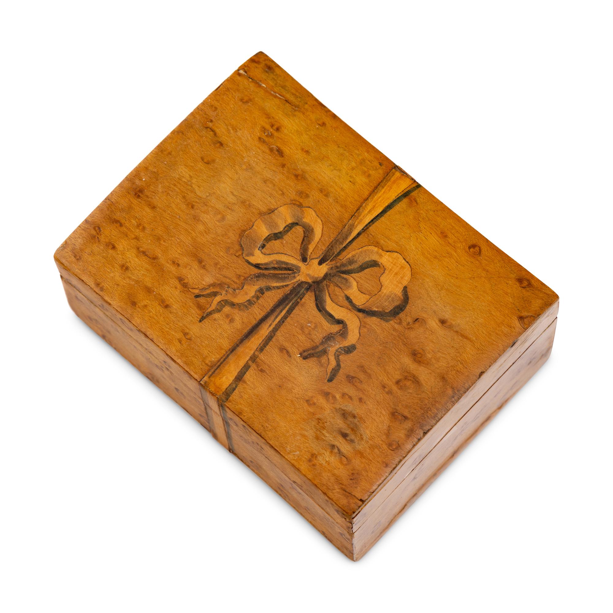 A Group of Burlwood Boxes