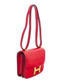 HERMÈS RED LIZARD CONSTANCE 18