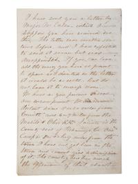 [CIVIL WAR]. 3 war-date letters, highlighted by ALS from Captain William H. Silsby, 10th Iowa Infantry, discussing the arming of formerly enslaved African Americans. Camp near Jacinto, MS, 17 August 1862.