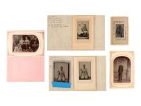 [EARLY PHOTOGRAPHY]. Large collection of assorted tintypes incl. large group portraits, bicyclists, & Edison Institute images.