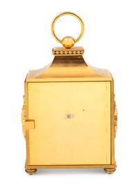 A French Gilt Bronze Officer's Clock