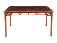 A Set of Chinese Huali Dining Table and Chairs