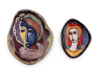 Wall Plaque and Shallow Bowl/Ashtray Raymor, Italy
