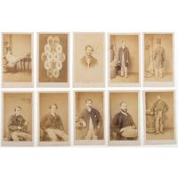 [CIVIL WAR]. A group of 10 CDVs of Special Agents of the US Treasury stationed in Paris. Paris, France: Ulric Grob, [ca 1860s].