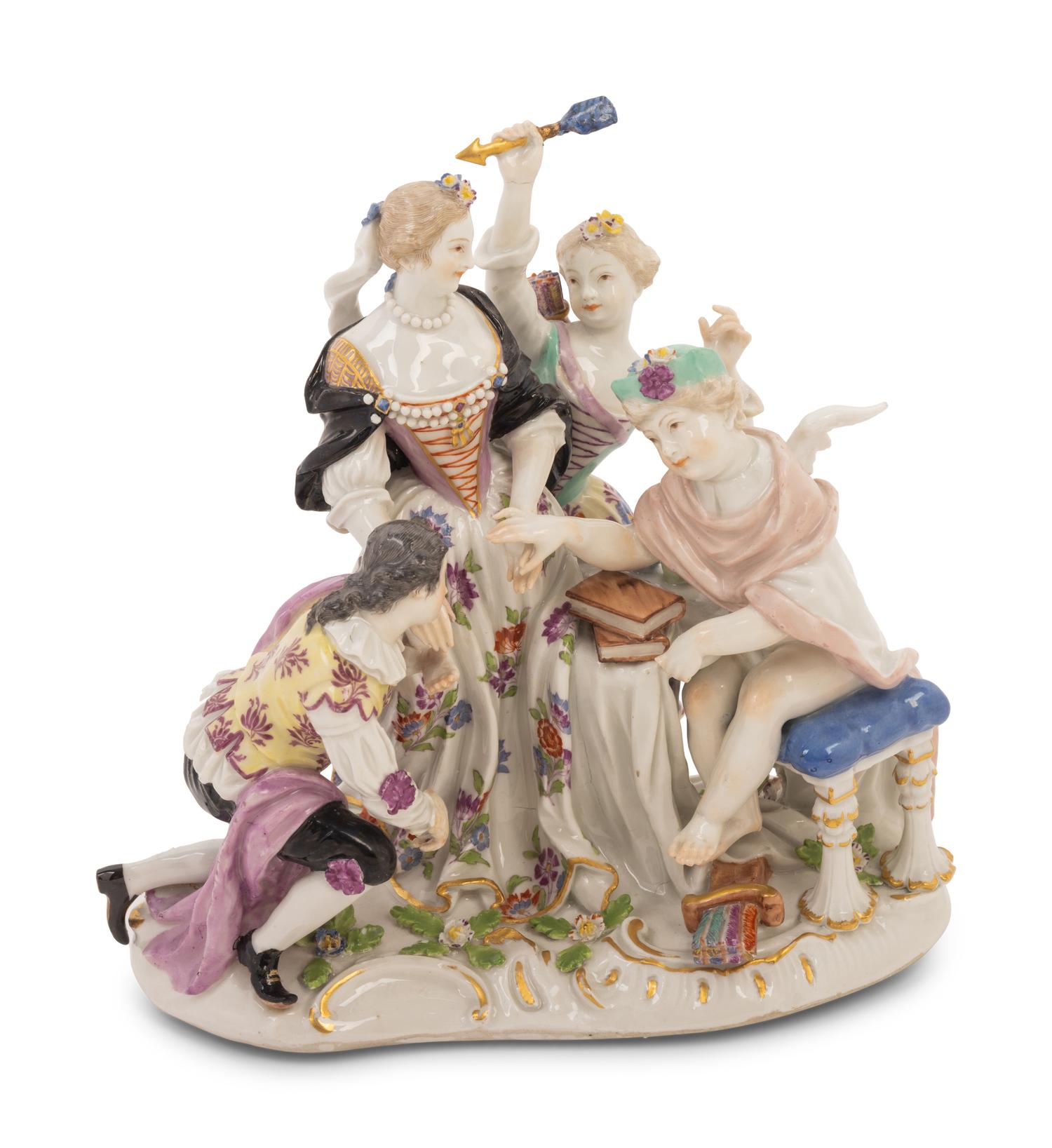 A Meissen Porcelain Figural Group