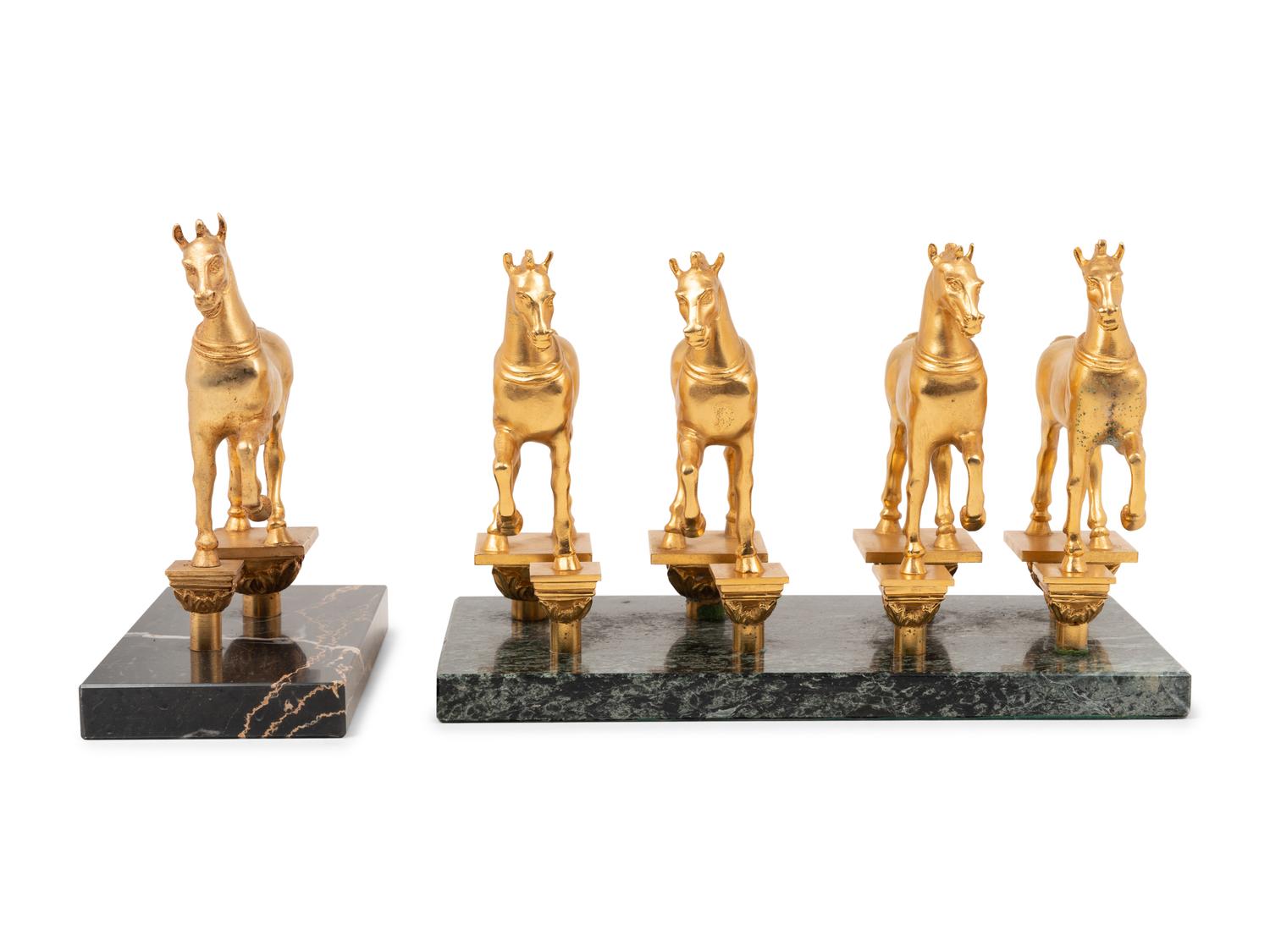 Two Continental Gilt Bronze Figures