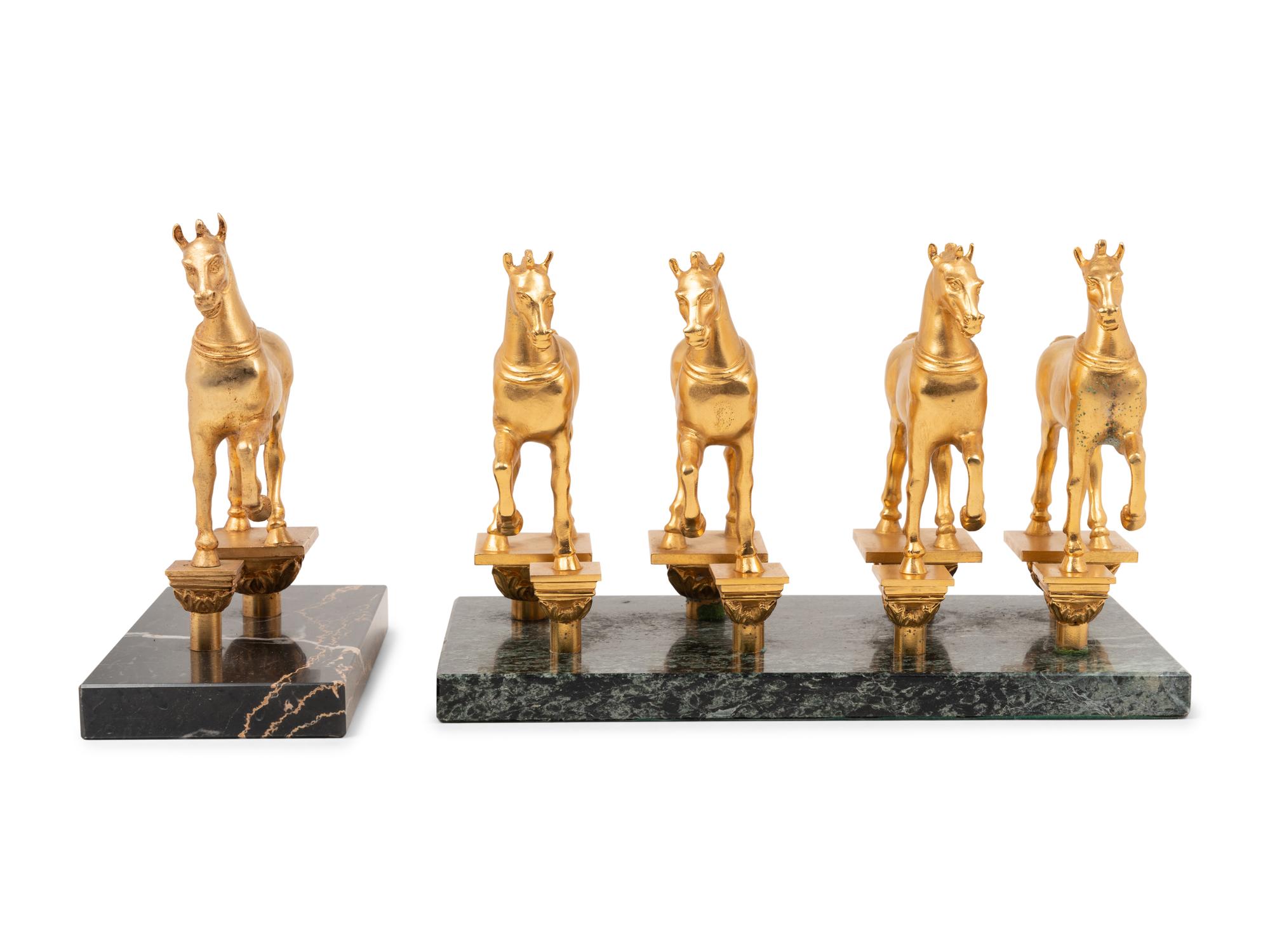 Two Continental Gilt Bronze Figures