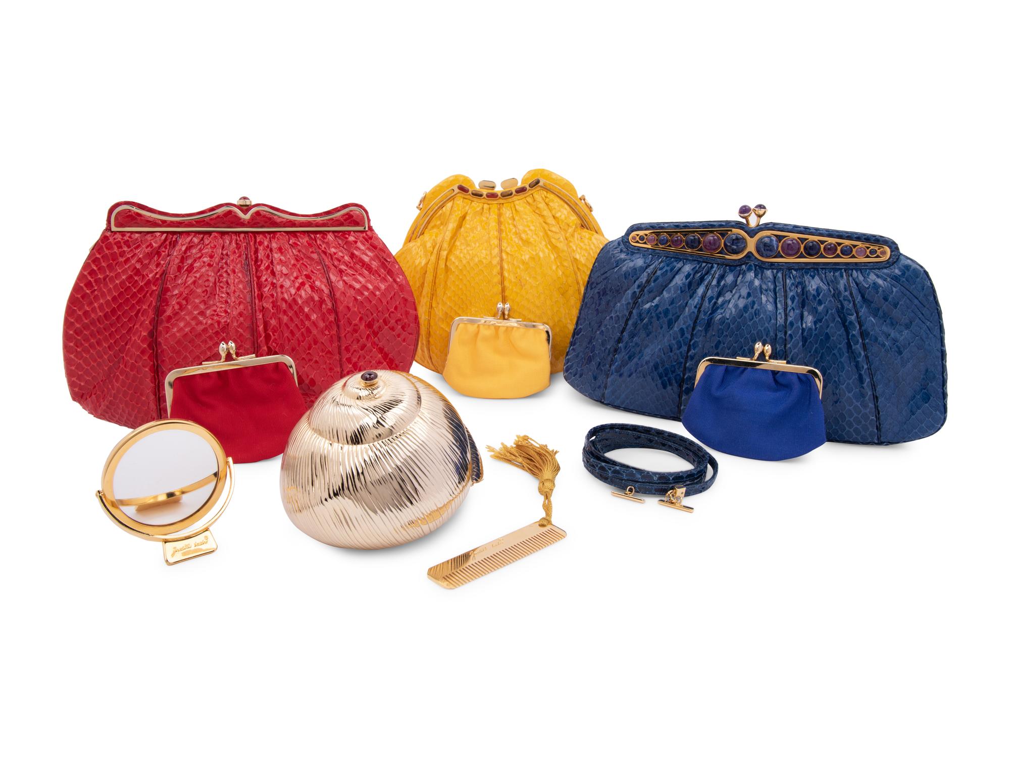 Four Judith Leiber Bags, 1980s