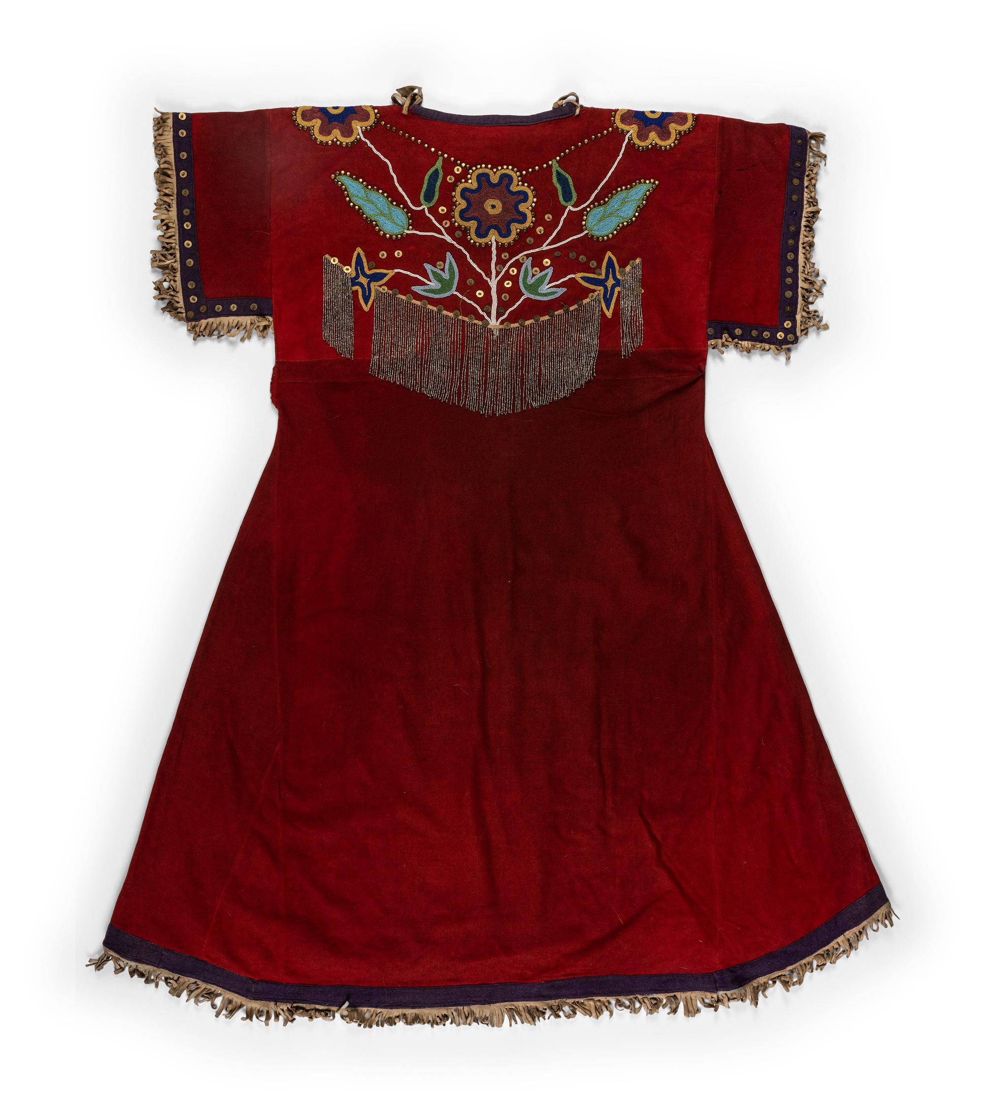 Plateau Beaded Wool Dress