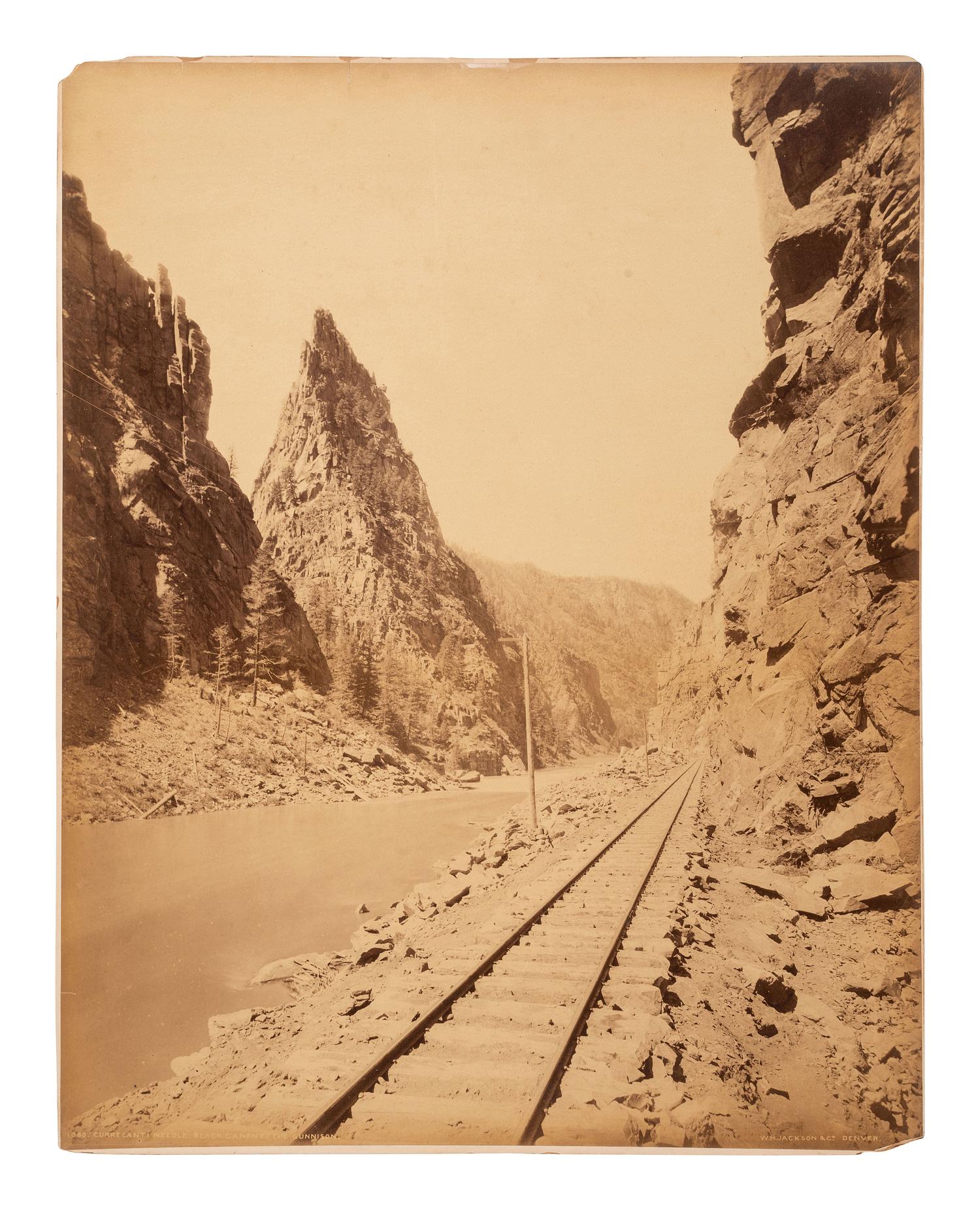 [WESTERN AMERICANA]. 2 mammoth albumen photographs of California & Colorado by WATKINS & JACKSON.
