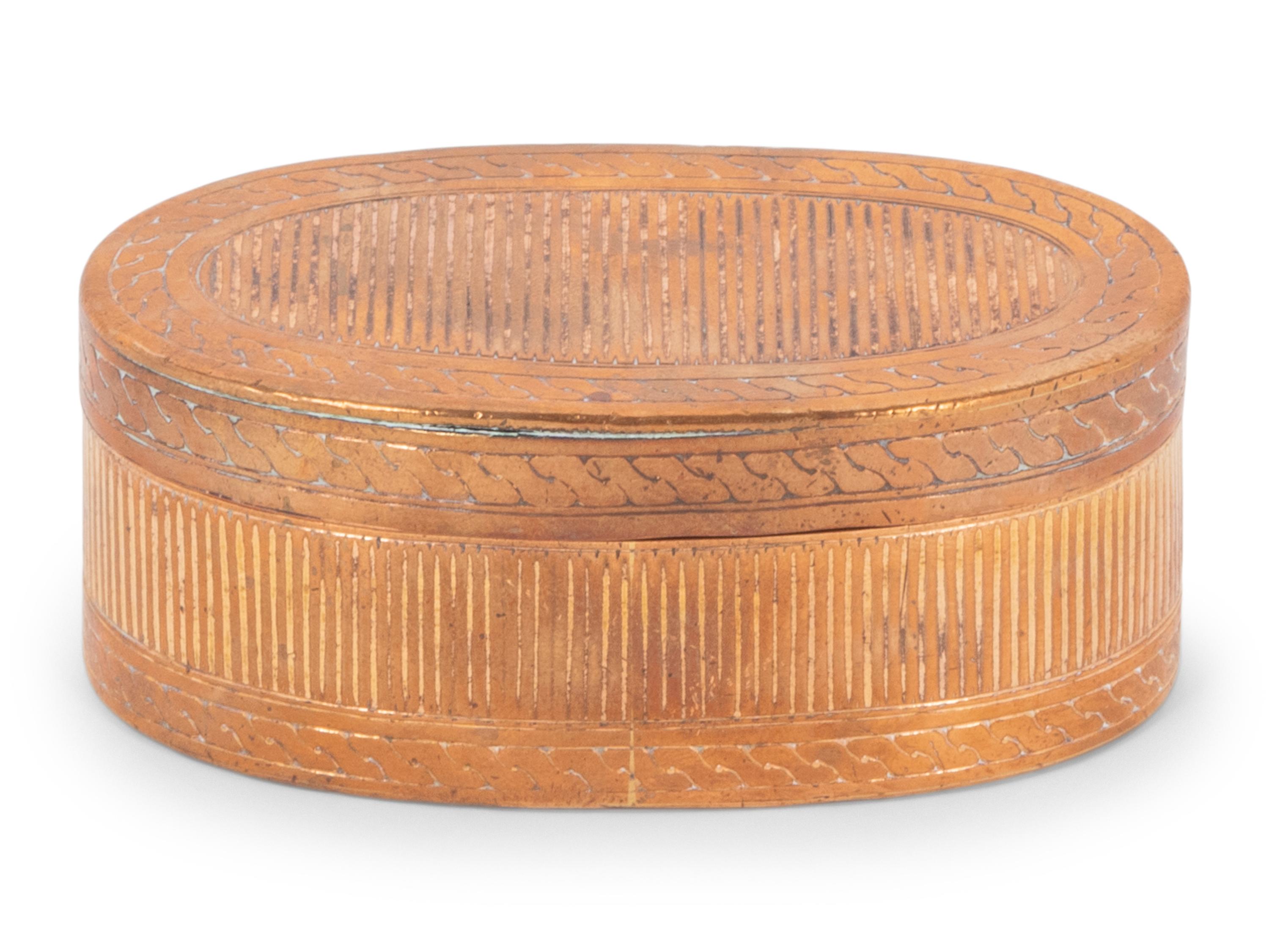 A Continental Brass Snuff Box