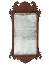 A Queen Anne Mahogany Mirror