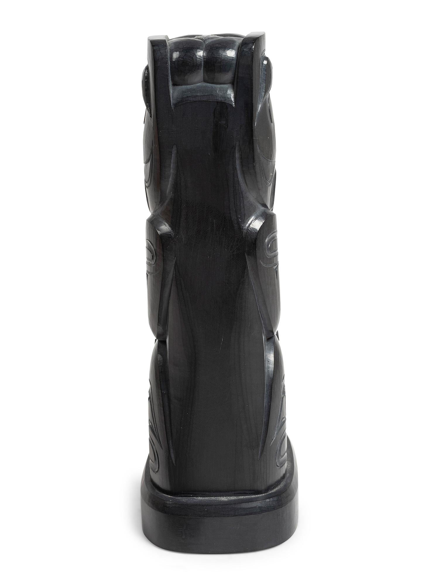 Carved Argillite Totem Pole