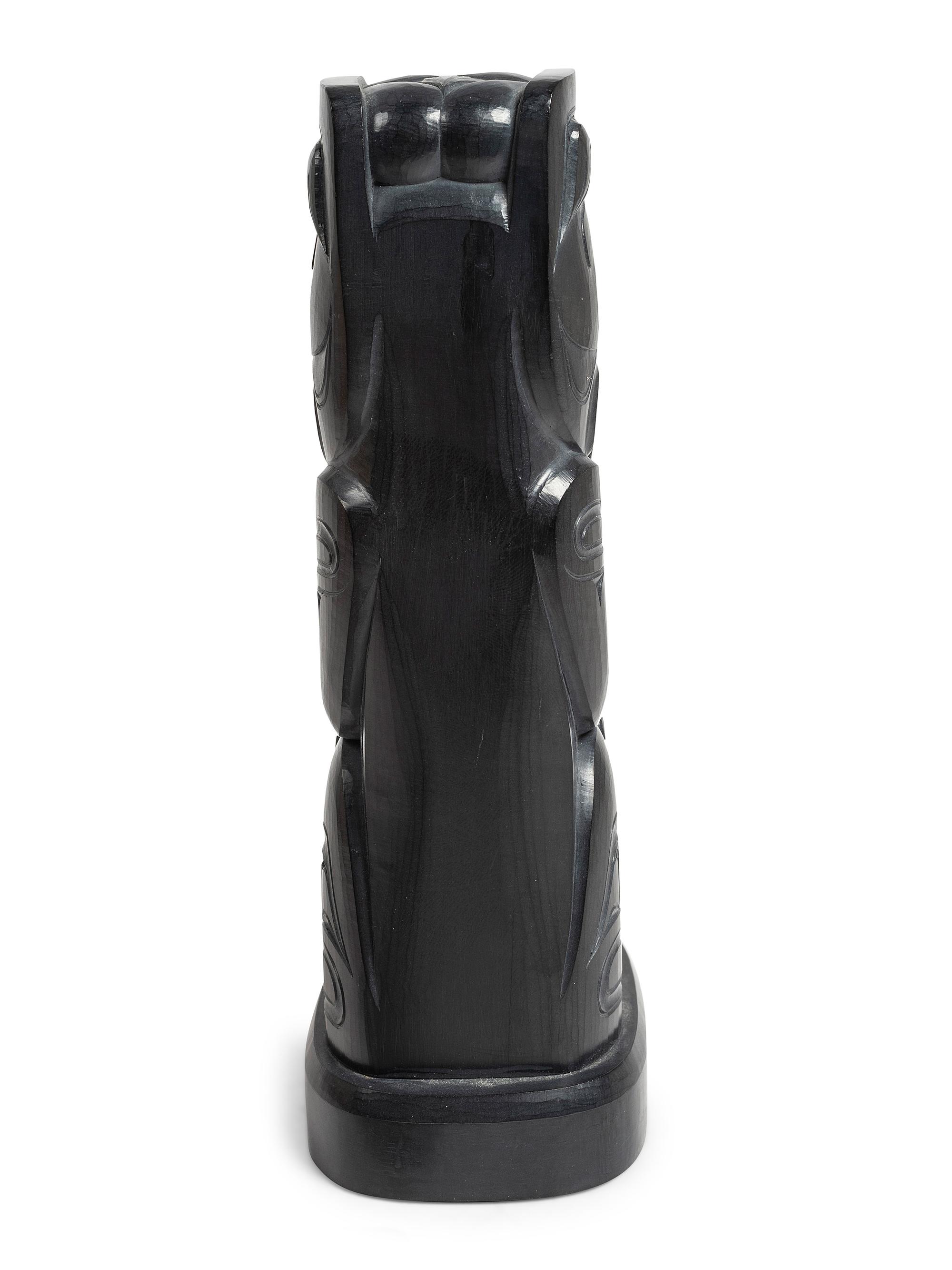 Carved Argillite Totem Pole
