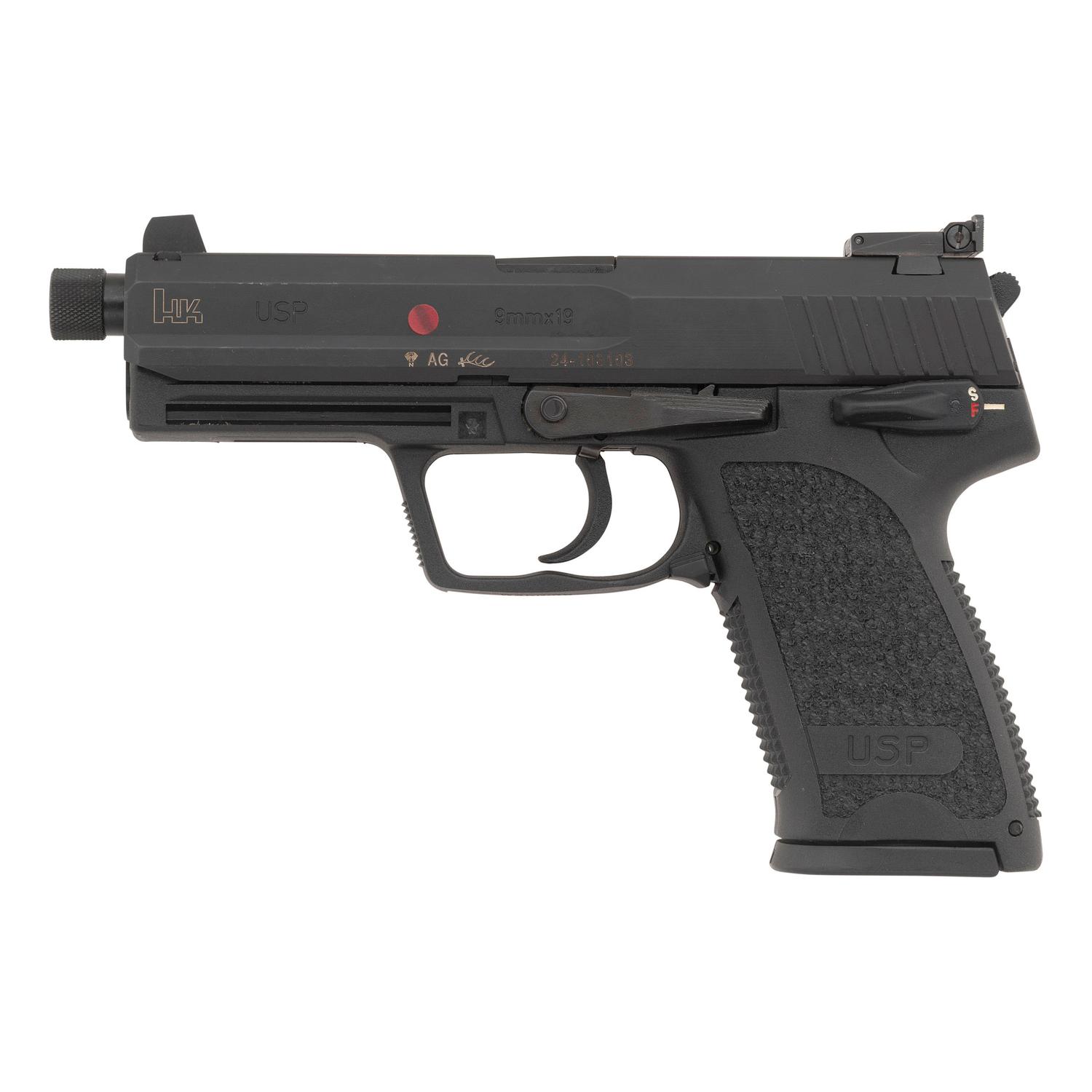 *Heckler & Koch USP9SD Pistol 9mm With Two Spare Magazines and Case