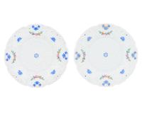 A Pair of Meissen Relief-Molded Porcelain Cabinet Plates — 19TH CENTURY