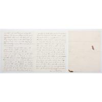 Pair of Important Letters Concerning Colonel William Emory, Incl. the Withdrawal of Troops at Fort Washita, Indian Territory, 1861
