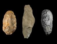 Three Neolithic Flint Tilemsi Tools