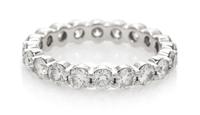 A Platinum and Diamond Eternity Band, 2.50 dwts.