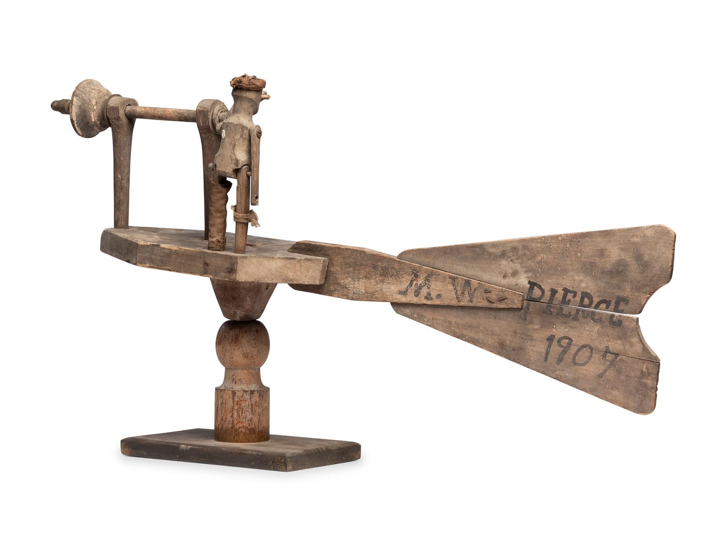 A Figural Pine Whirligig