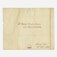 [Hamilton, Alexander] [First Bank of the United States] Letter, signed