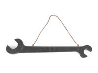 A Wrench-From Trade Sign and a Harness Maker Trade Sign