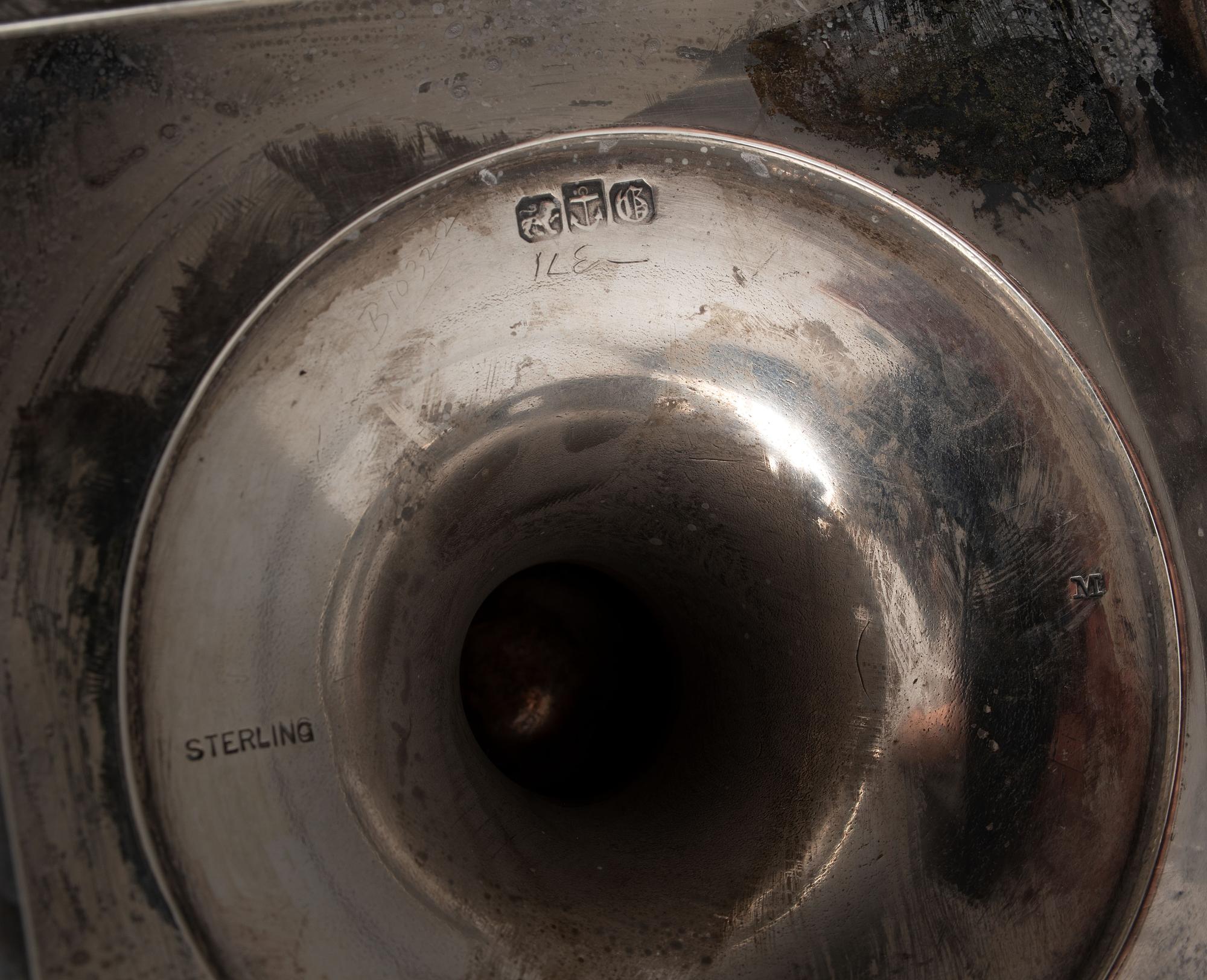 An American Horn-Mounted Silver Pitcher