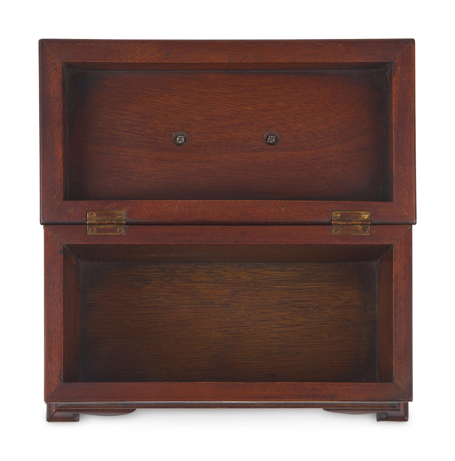 A George III Style Mahogany Tea Caddy