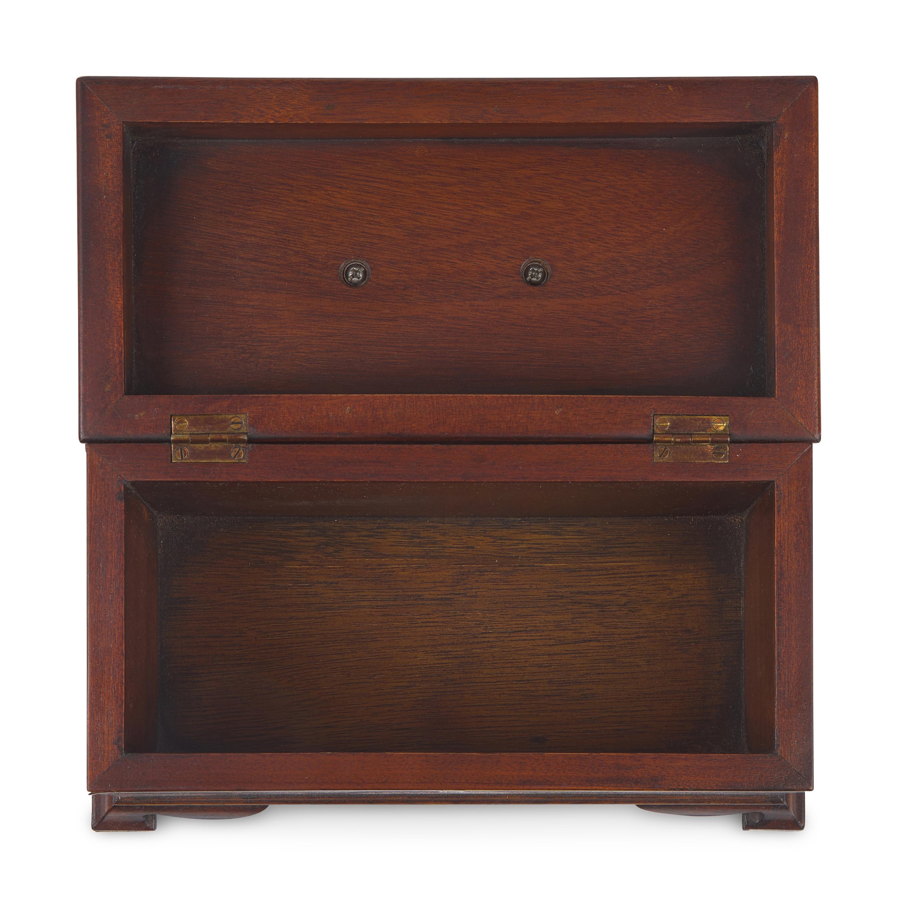 A George III Style Mahogany Tea Caddy