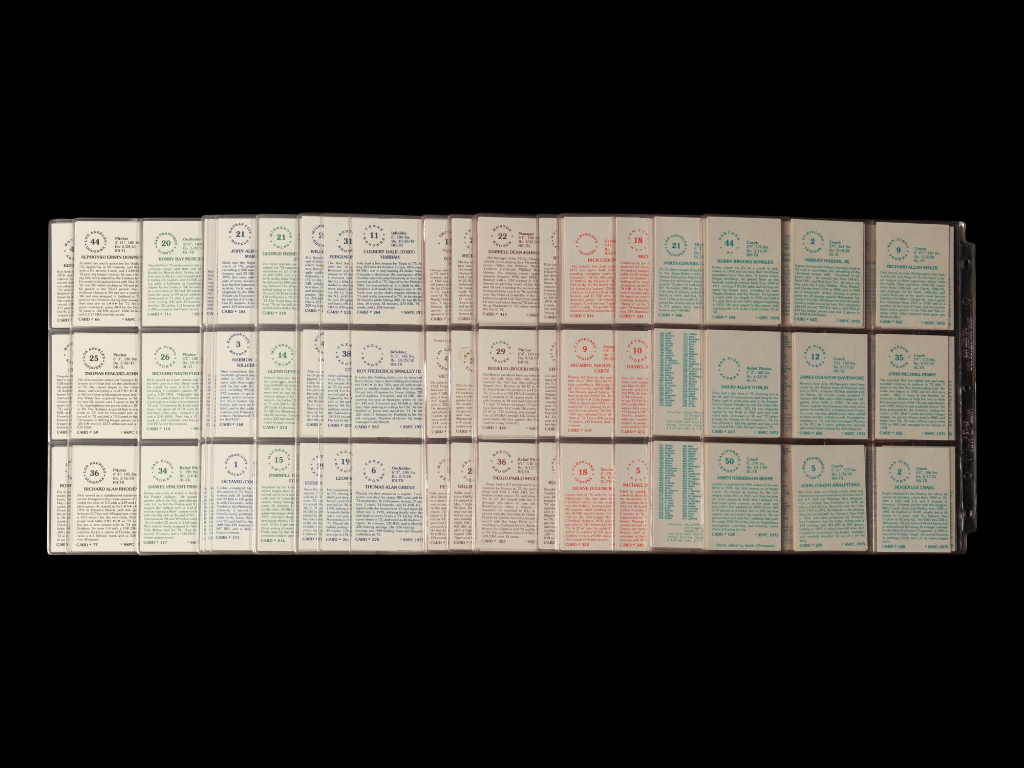 A Complete Set of 1975 SSPC Baseball Cards