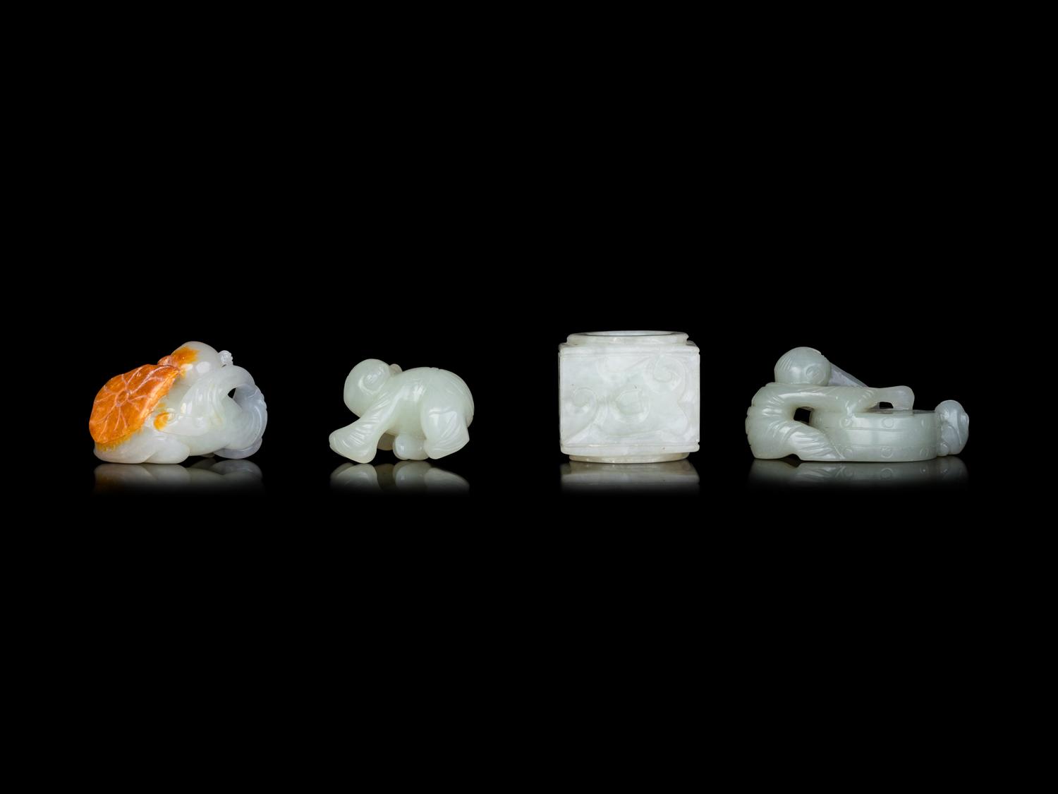 Four Chinese Jade Carvings