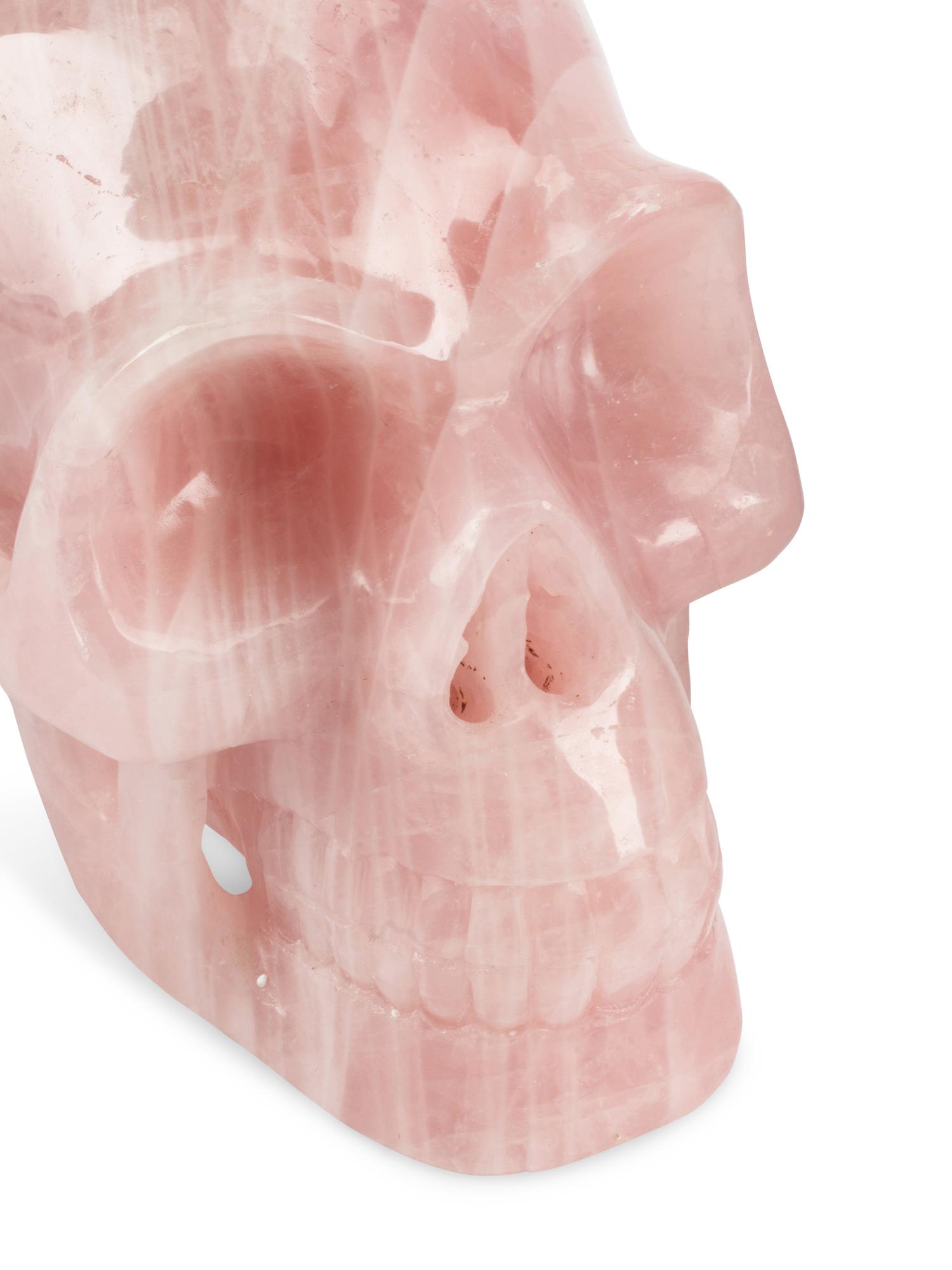 A Set of Three Carved Semi-Precious Stone Skulls