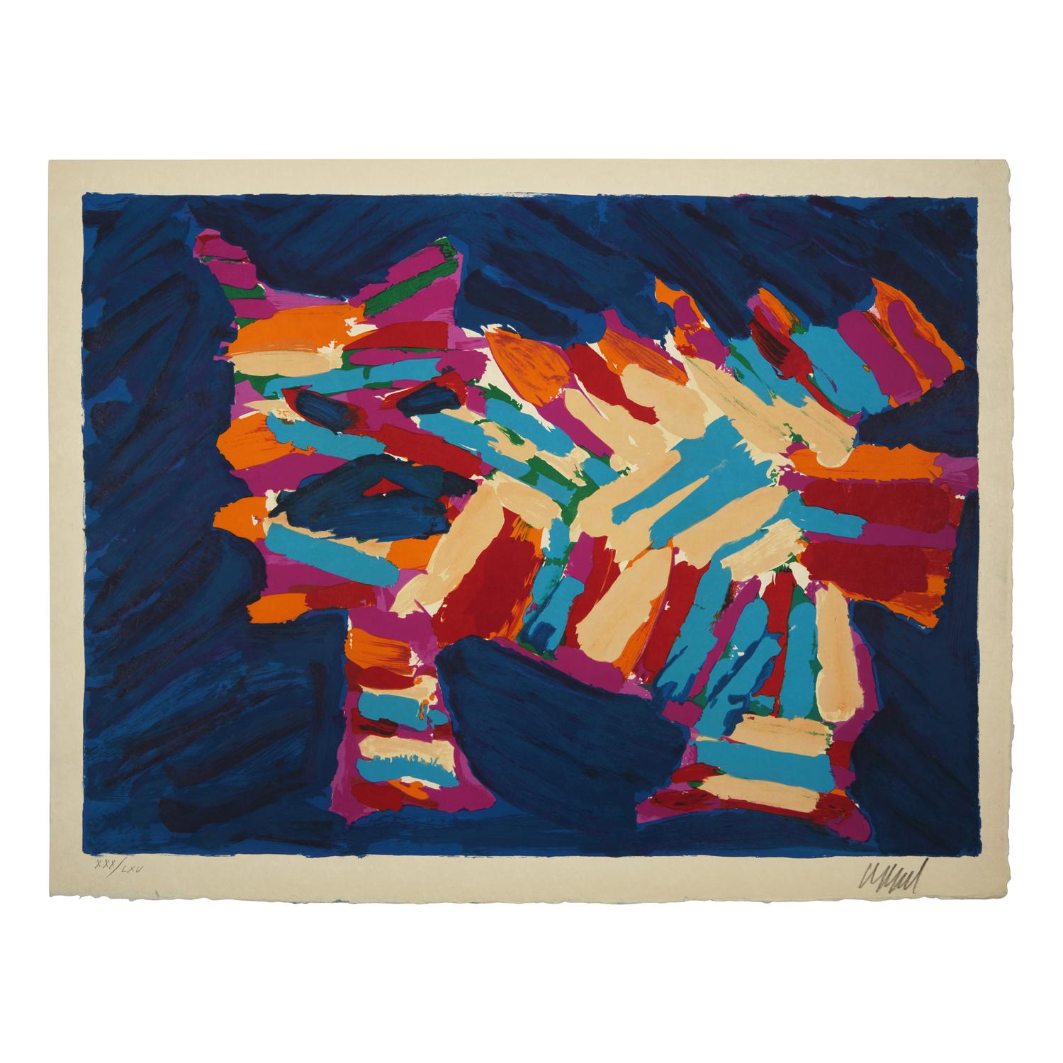 Karel Appel (Dutch, 1921-2006) — Cats (complete portfolio of seventeen lithographs, with title page and portfolio case), 1978