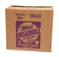 A Rare Case of 1983 Topps Michigan Test Pack Baseball Cards (20 Unopened Boxes, No. 366-83)