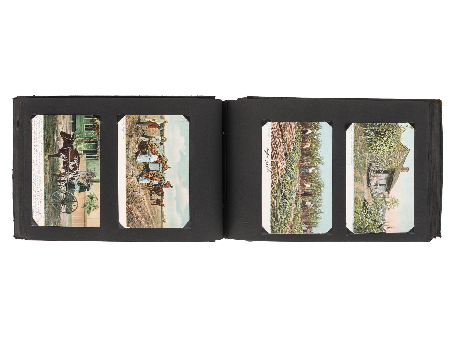 [EARLY PHOTOGRAPHY]. Photos and postcards of African American subjects, incl. agricultural scenes.