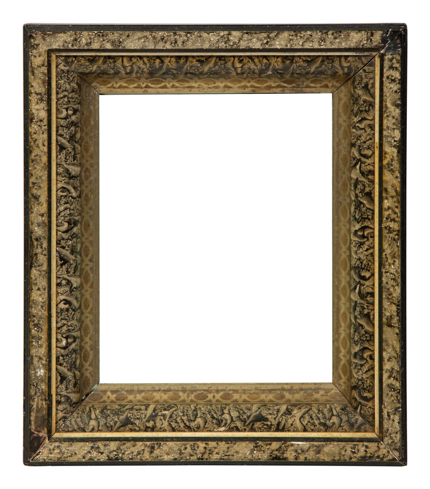 A Collection of Seven Painted and Faux-Tortoise Frames — EARLY 20TH CENTURY