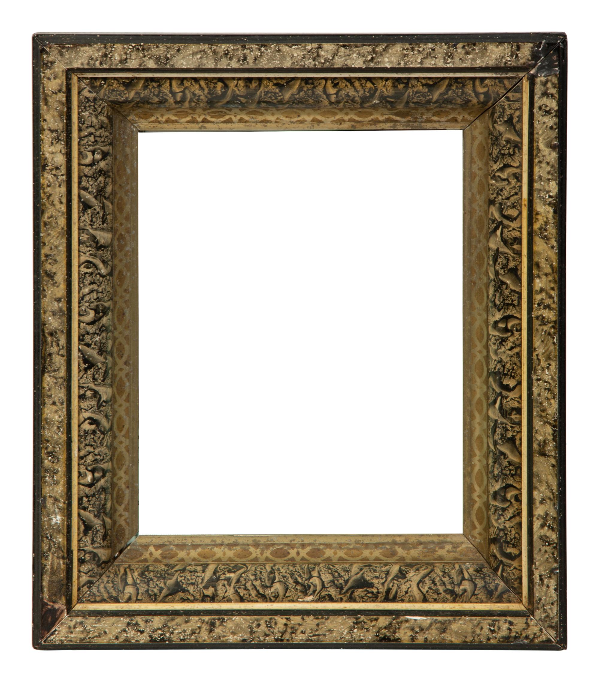 A Collection of Seven Painted and Faux-Tortoise Frames — EARLY 20TH CENTURY