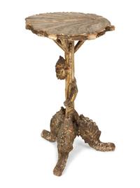 A Venetian Style Carved 'Grotto' Side Table